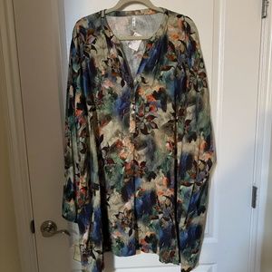Blue Sky Blouse/Tunic Size 3X-4X